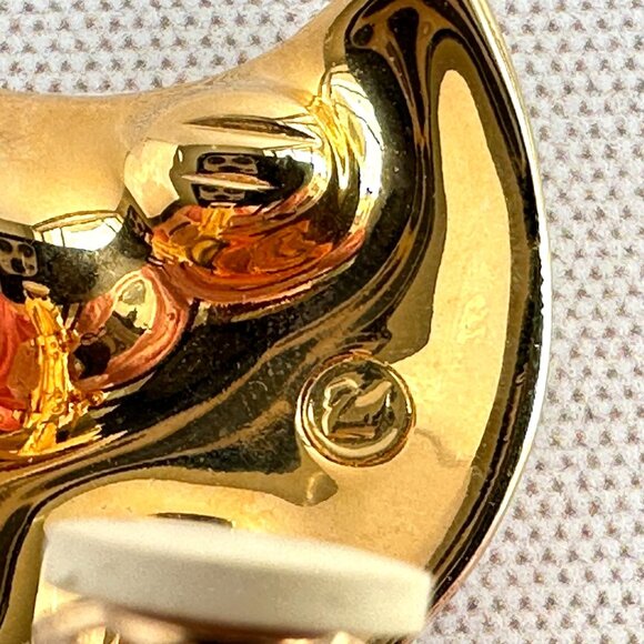 Swarovski Clip On Earrings Red Crystal Fan - Picture 10 of 10